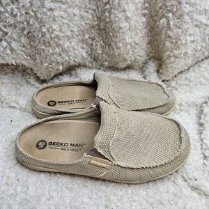 Gecko Man Walk Hero Canvas‎ Slide Slip-on Shoes Mens sz 9.5
